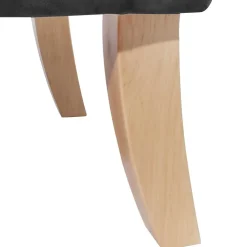 Ohrenbackensessel in Anthrazit Samtvelours - Camcupa