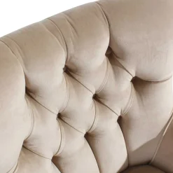 Ohrenbackensessel in Beige - Blacer