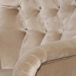 Ohrenbackensessel in Beige - Blacer