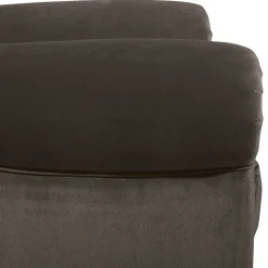 Ohrenbackensessel in Braun Samtvelours - Farella