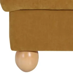 Ohrenbackensessel in Gelb Velours - Acigne