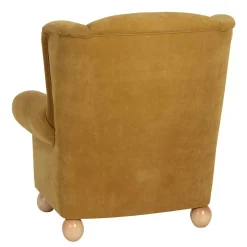 Ohrenbackensessel in Gelb Velours - Acigne