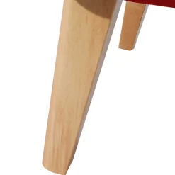 Ohrenbackensessel in Ziegelrot und Buche Natur - Tobblino