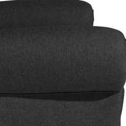 Ohrenbackensessel mit Federkern in Schwarz - Jon