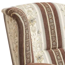 Ohrenbackensessel mit Streifen und Ornamenten - Etrinas