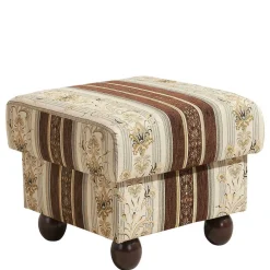 Ohrenbackensessel mit Streifen und Ornamenten - Etrinas