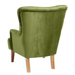 Ohren-Polstersessel in Oliv Grün - Borgetto