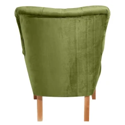 Ohren-Polstersessel in Oliv Grün - Borgetto