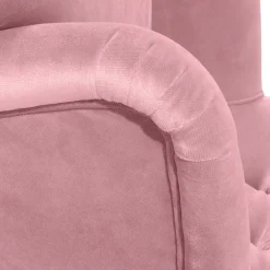 Ohrensessel aus Samtvelours Rosa - Camilla