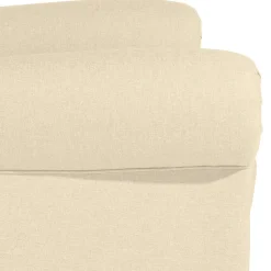 Ohrensessel in Beige und Nussbaum - Fakt