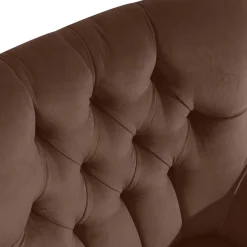 Ohrensessel in Braun und Buche Natur - Emirello