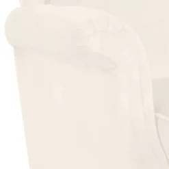 Ohrensessel in Cremefarben Samtvelours - Leviada