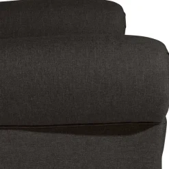 Ohrensessel in Dunkelbraun Stoffbezug - Oase