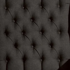 Ohrensessel in Dunkelbraun Stoffbezug - Oase