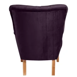 Ohrensessel in Dunkellila Samtvelours - Nordico