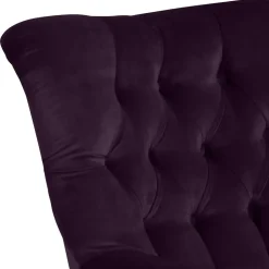 Ohrensessel in Dunkellila Samtvelours - Nordico