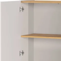 Ordnerschrank in Hellgrau und Wildeiche Optik - Chiron