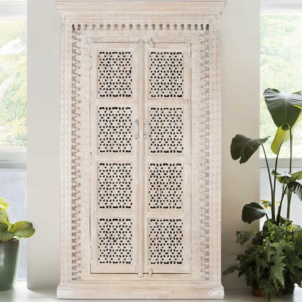 Orient Design Schrank in Mangoholz White Wash - Capo