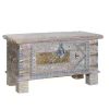 Orient Design Truhe in Antikweiß mit Bronze - Abraham
