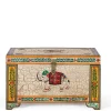 Orient Design Truhe in Bunt mit Elefanten Motiv - Branle