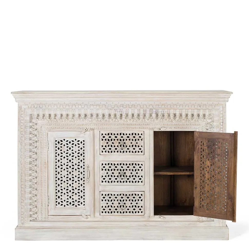 Orient Style Anrichte aus Mangoholz White Wash - Capo