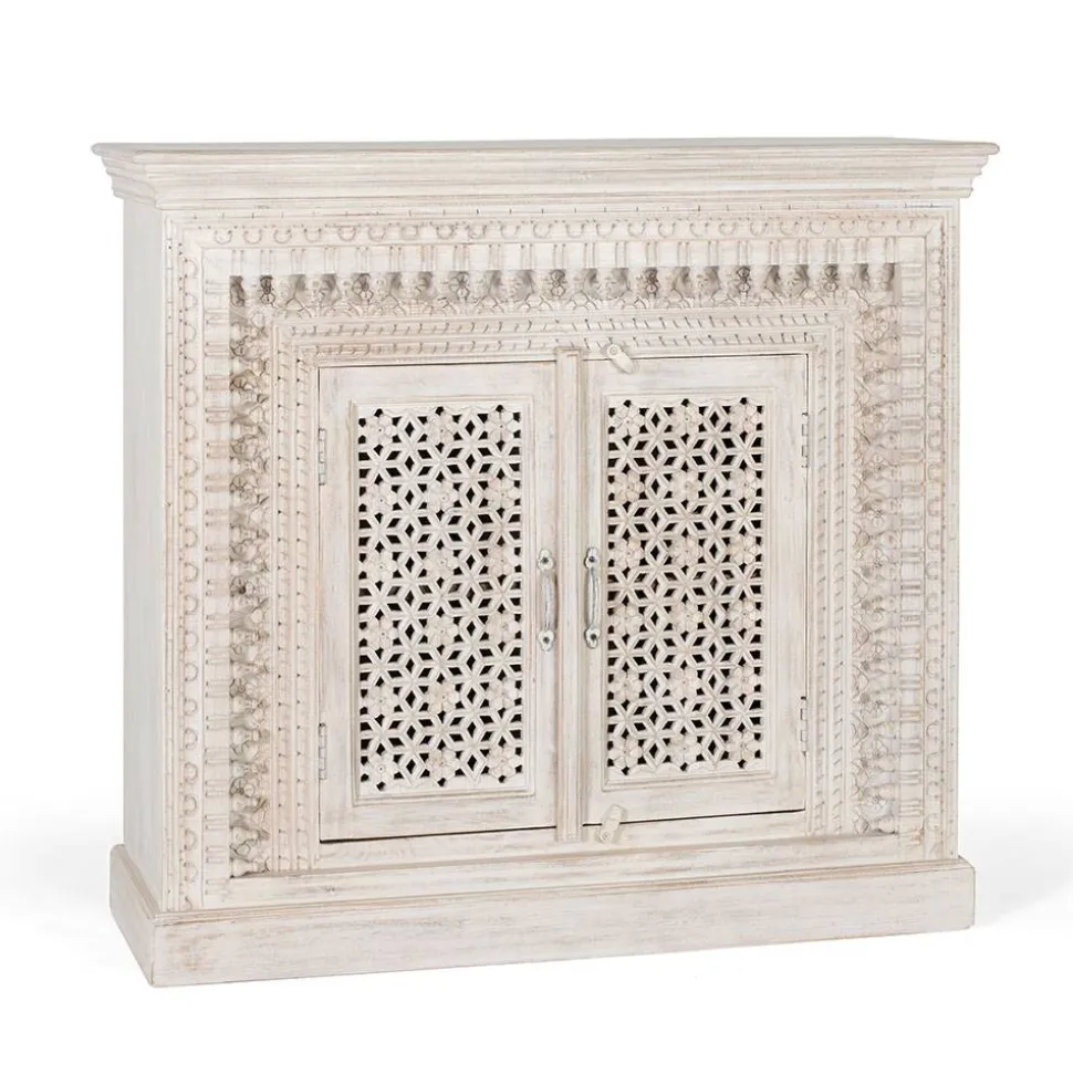 Orient Style Kommode aus Mangoholz White Wash - Capo