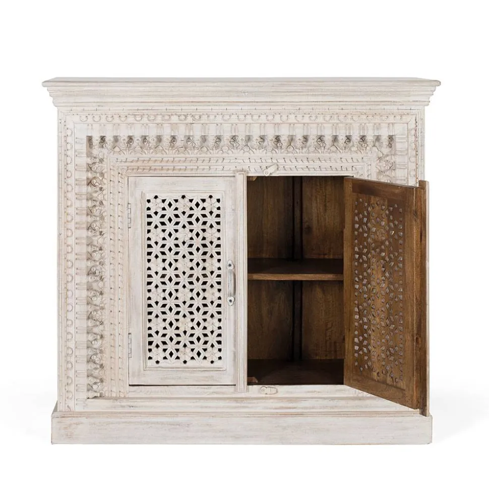 Orient Style Kommode aus Mangoholz White Wash - Capo