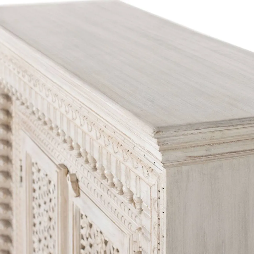 Orient Style Kommode aus Mangoholz White Wash - Capo