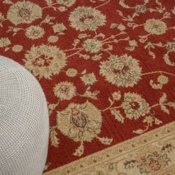 Orient Teppich in Dunkelrot und Beige - Malaya