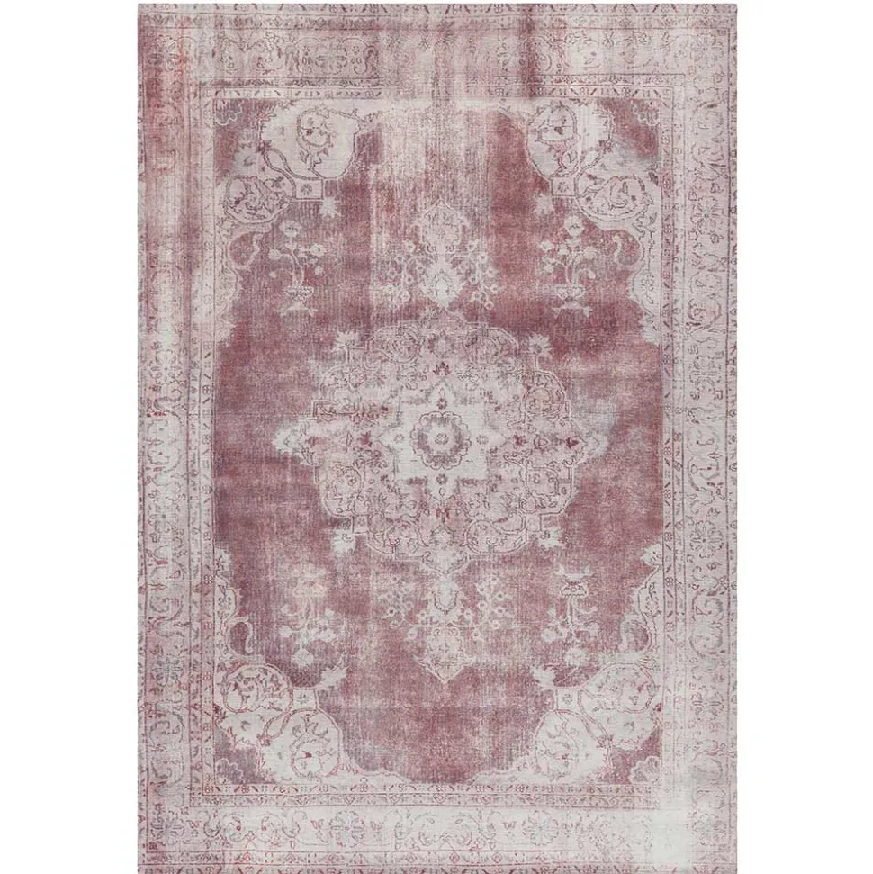 Orient Teppich verwaschen in Rot und Creme - Champione
