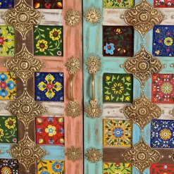 Oriental Design Sideboard mit bunten Keramik Kacheln - Jula