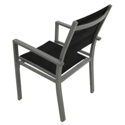 Outdoor Armlehnenstühle in Silbergrau - Senklas (2er Set)