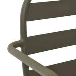 Outdoor Armlehnenstühle in Graugrün - Ocna (4er Set)