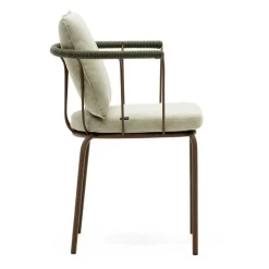 Outdoor Armlehnstühle in Braun - Ragusca (4er Set)