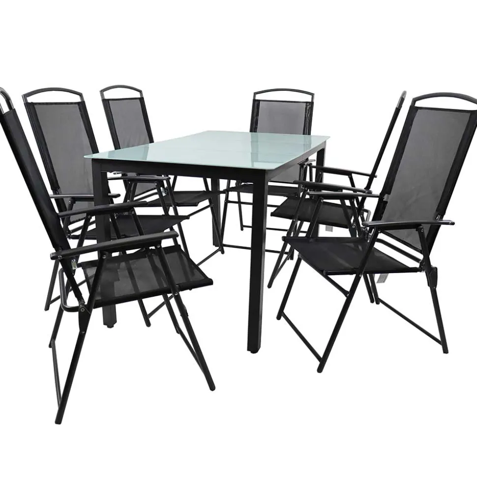 Outdoor Essgruppe in modernem Design - Fridamo (siebenteilig)