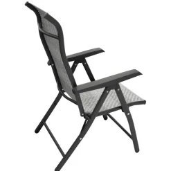 Outdoor Klappsessel in Grau und Schwarz - Troketta