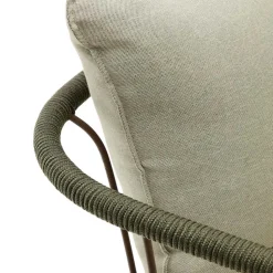 Outdoor Sessel aus braunem Metall - Ragusca (2er Set)