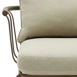 Outdoor Sessel aus braunem Metall - Ragusca (2er Set)