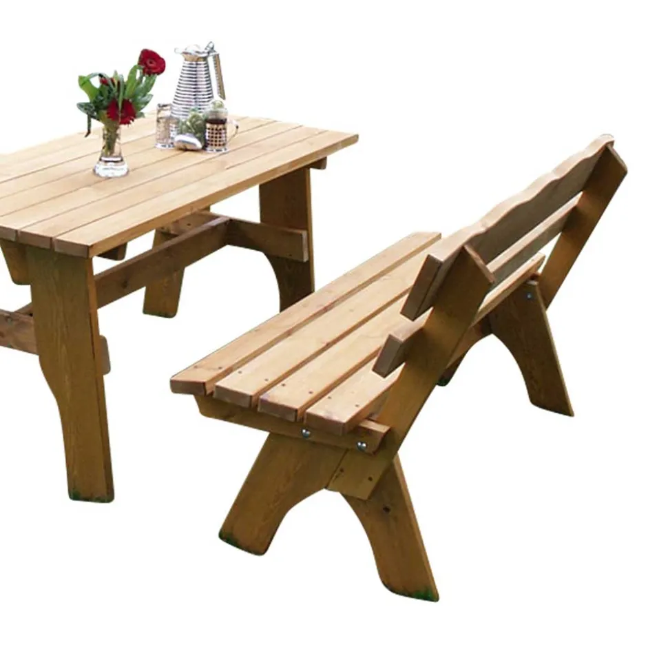 Outdoor Sitzgruppe Brixen aus Kiefer Massivholz (dreiteilig)