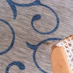 Outdoor Webteppich aus PP mit Ornamentmotiv - Elsaro