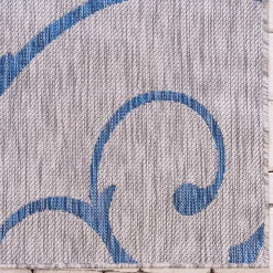 Outdoor Webteppich aus PP mit Ornamentmotiv - Elsaro