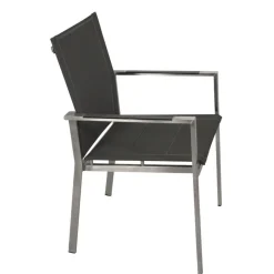 Outdoor-Armlehnenstühle in Anthrazit - Lonia (4er Set)