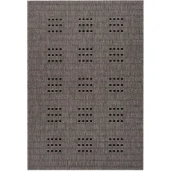 Outdoorteppich in Taupe und Schwarz - Cornea