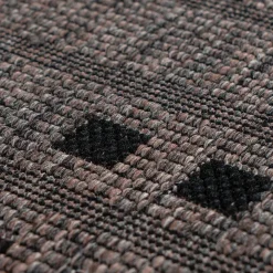 Outdoorteppich in Taupe und Schwarz - Cornea