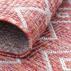 Outdoorteppich mit geometrischem Rauten Muster - Mirror