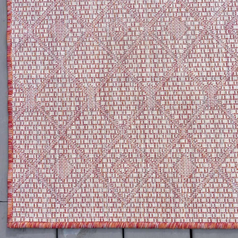 Outdoorteppich mit geometrischem Rauten Muster - Mirror