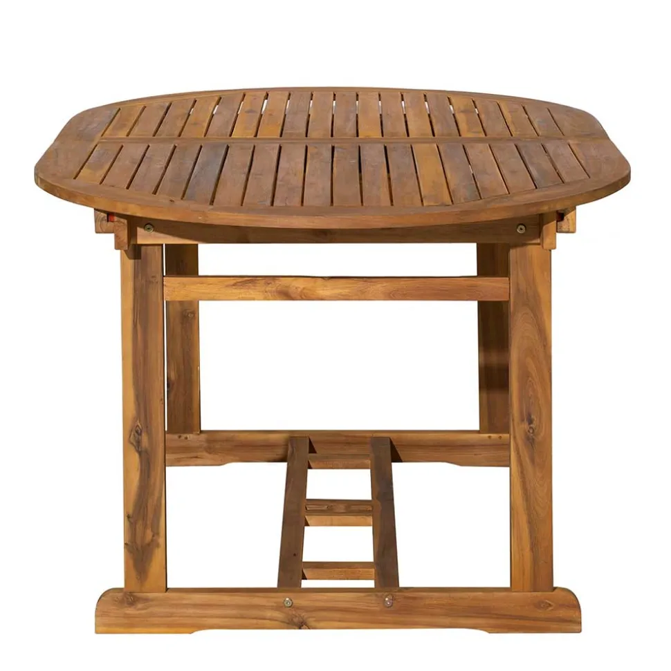 Ovale Gartentisch Gruppe für vier Personen - Nevuz (fünfteilig)