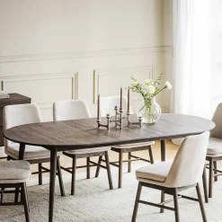 Ovaler Ausziehtisch in Eiche Dunkel - Relencia