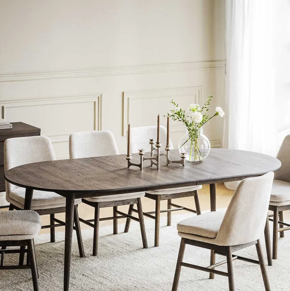 Ovaler Ausziehtisch in Eiche Dunkel - Relencia