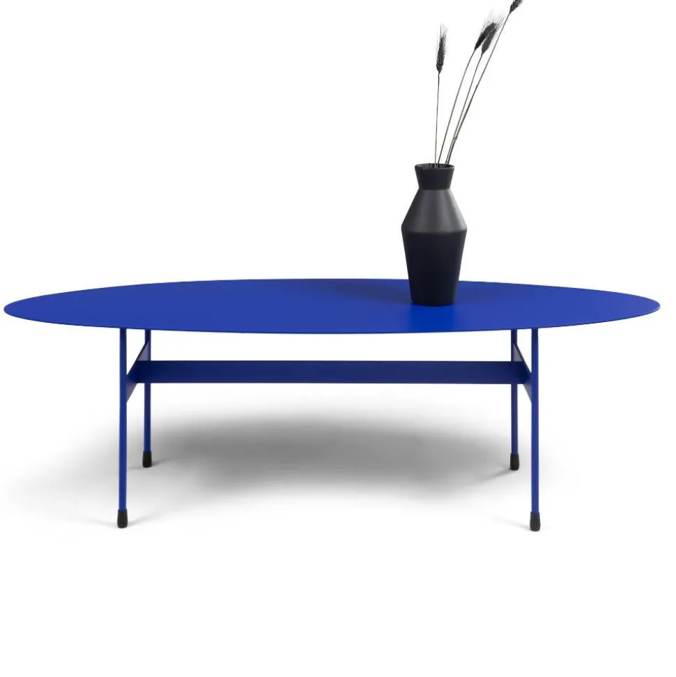 Ovaler Couchtisch in Blau - Klaimak